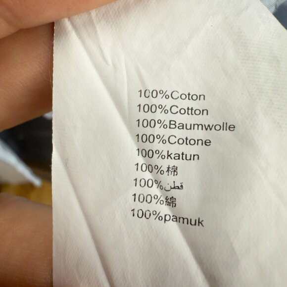 GALERIES LAFAYETTE 3/4 Balloon Sleeves Ice Blue Button Down Ruffled Shirt sz 40 - Picture 5 of 8